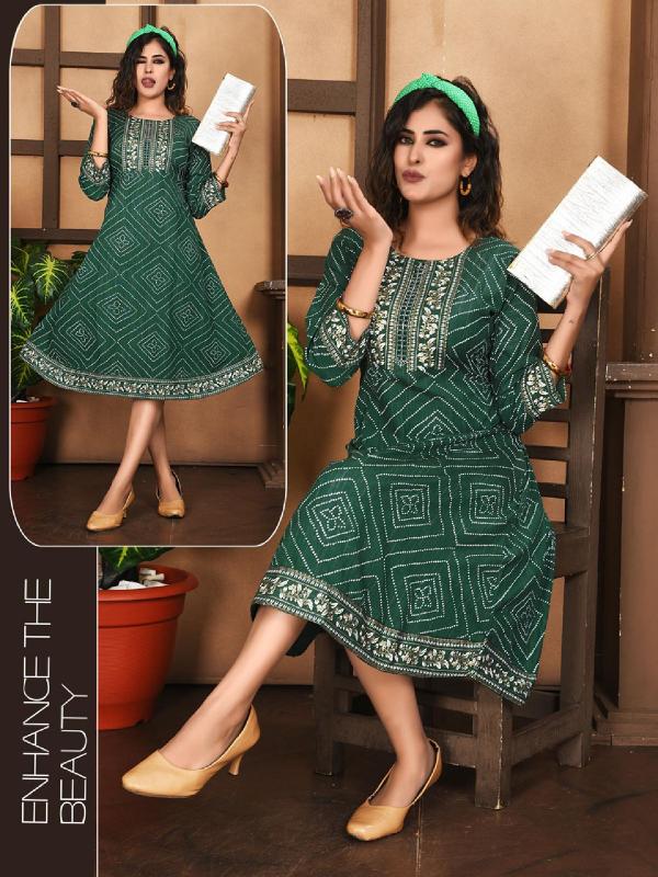 Beauty Srishti Heavy Cotton Anarkali Kurti Collection